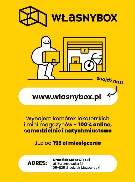 Od 2 do 12m2 PROMOCJA komórka lokatorska Self storage Mini Magazyn