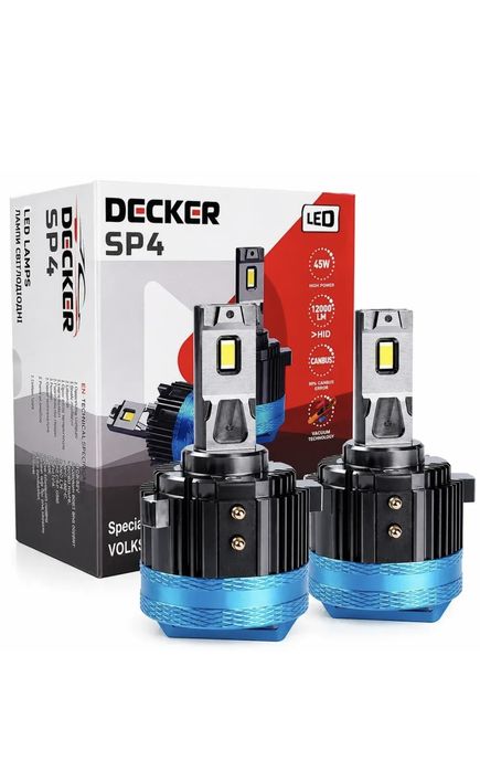 Світлодіодні Led лампи Decker LED SP4 VW Vito H7 6000K 45W 12000L