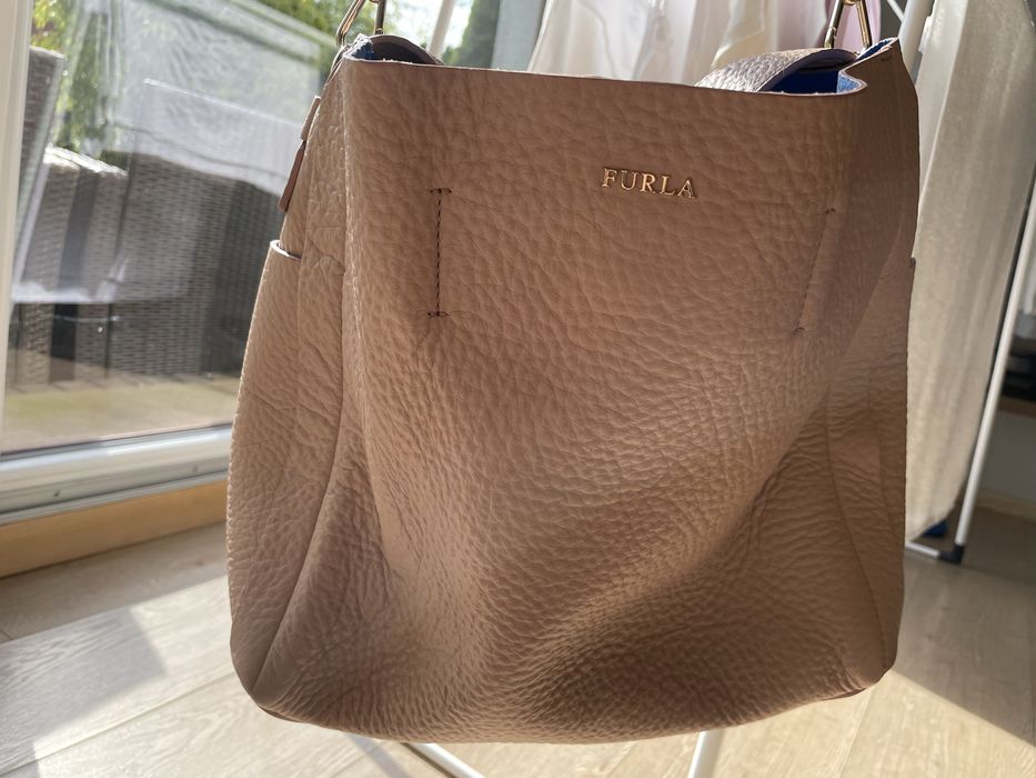 Furla, torebka, torba, pudrowy róż