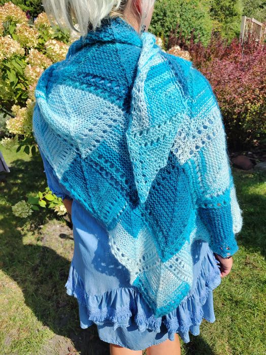 Chusta szal trójkątna handmade YA845-1