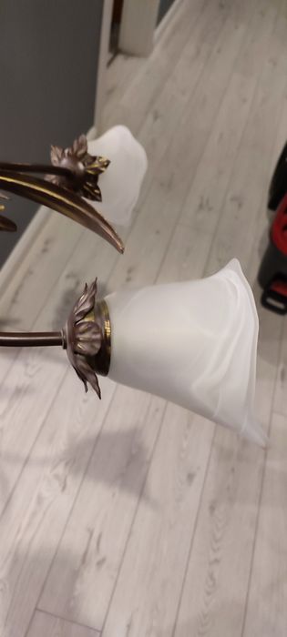 Żyrandol z żarówkami LED