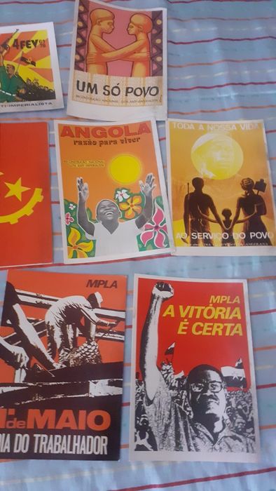 Lote postais antigos Angola MPLA revolucionários anos 70