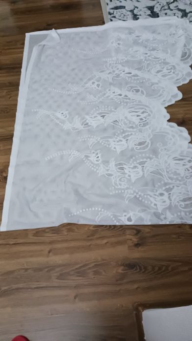 Krótka firanka obszyte