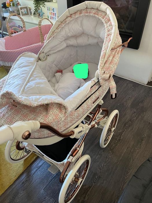 Carrinho para bébé bebecar stylo golden pink