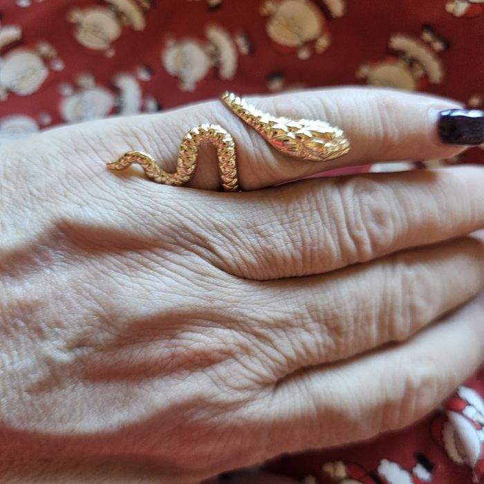 Zestaw branzoletka +pierścionek żmijka