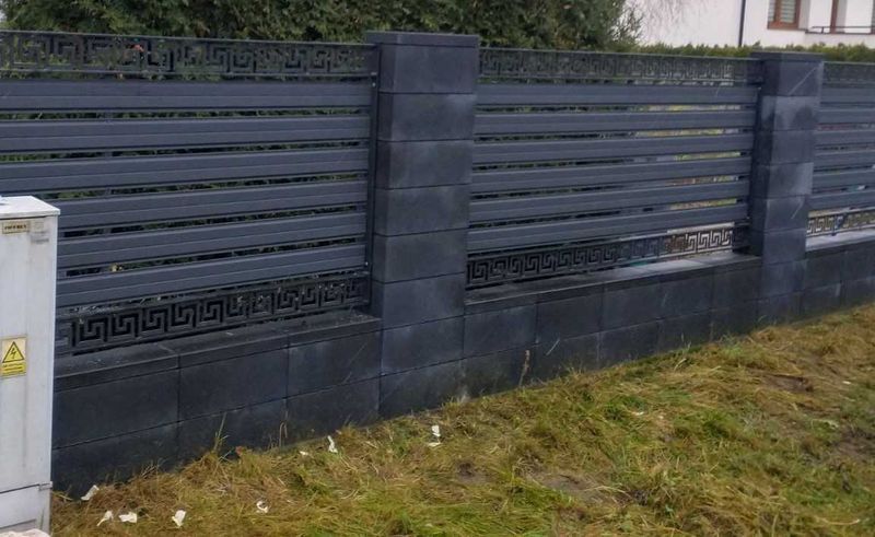 Sztachetki metalowe, sztachety, siatka, panel, ogrodzenie, płot