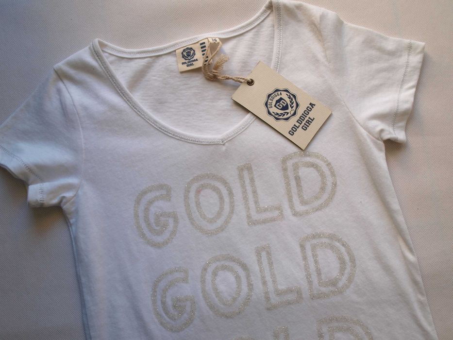 t-shirt Golddigga  perełki 122 / 128
