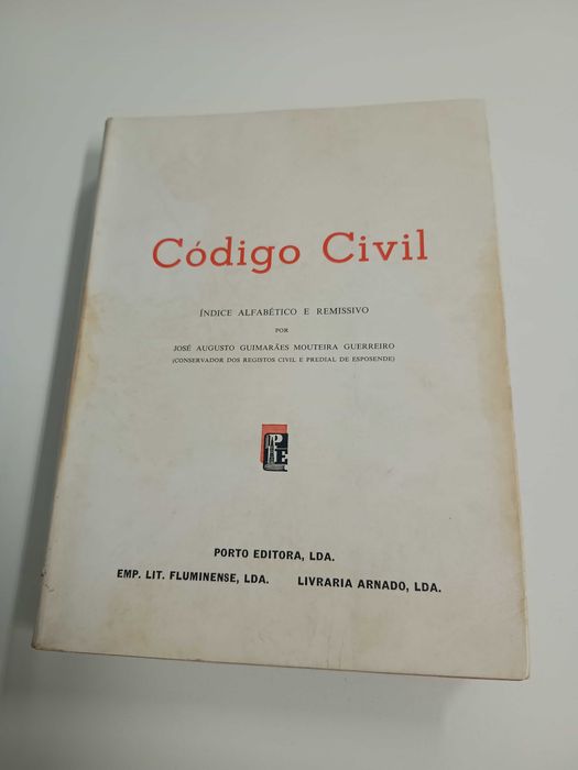 Código Civil, de José Augusto Guimarães Mouteira Guerreiro
