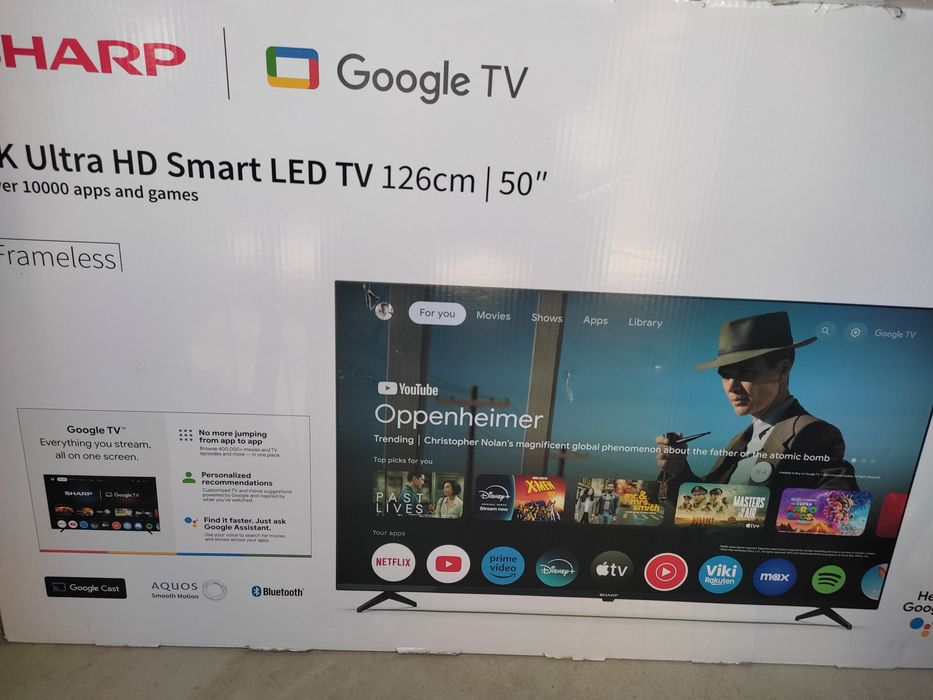 TV Sharp 50 cali 4K Smart TV Android TV Google TV nowy
