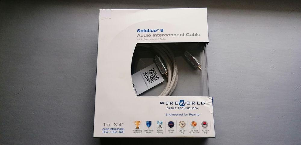 Interkonekt 2XRCA WIREWORLD SOLSTICE 8 - posrebrzany 1metr REZERWACJA