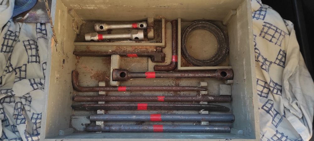 Caixa ferramentas bombeiros antiga