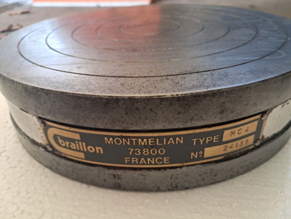 Stół okrągły magnetyczny 250 mm Braillon Francja nie elektromagnes