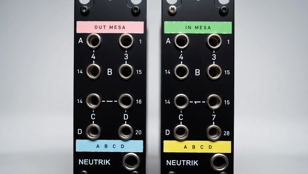 Patchbay XLR Neutrik 24+ canais - Conjunto Stage Box / Mesa Som Ao Vivo (2 painéis)