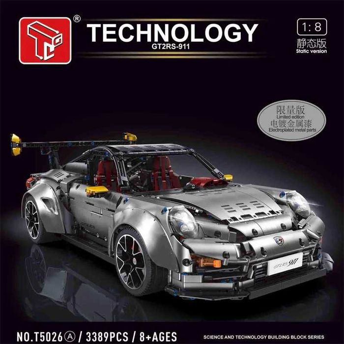 ‼️У коробці‼️ Конструктор Technic  Porsche GT2 RS — 3389 деталей