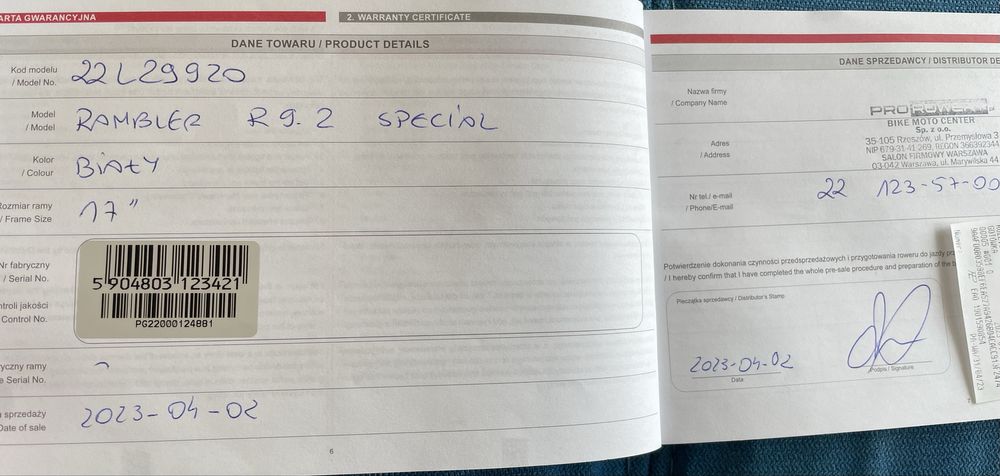 Rower mtb Romet Rambler R9.2 Special 17” stan bdb