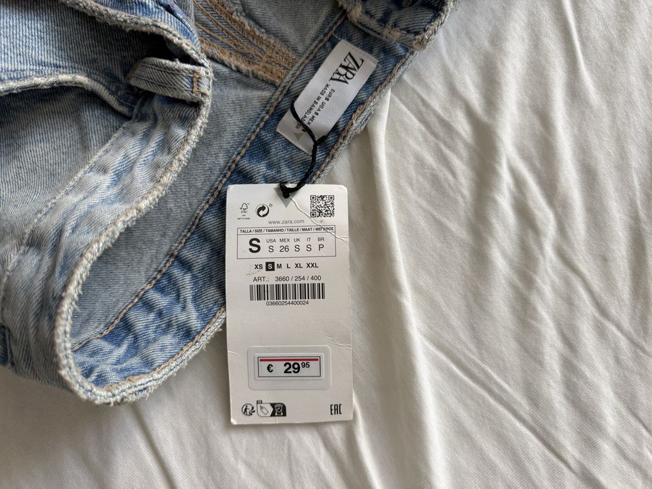 Джинсова спідниця zara нова
