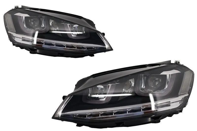 Faróis VW Golf VII 7 (2013 a 2017) Look R-Line