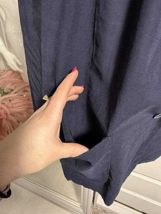 Granatowa marynarka Zara Basic S