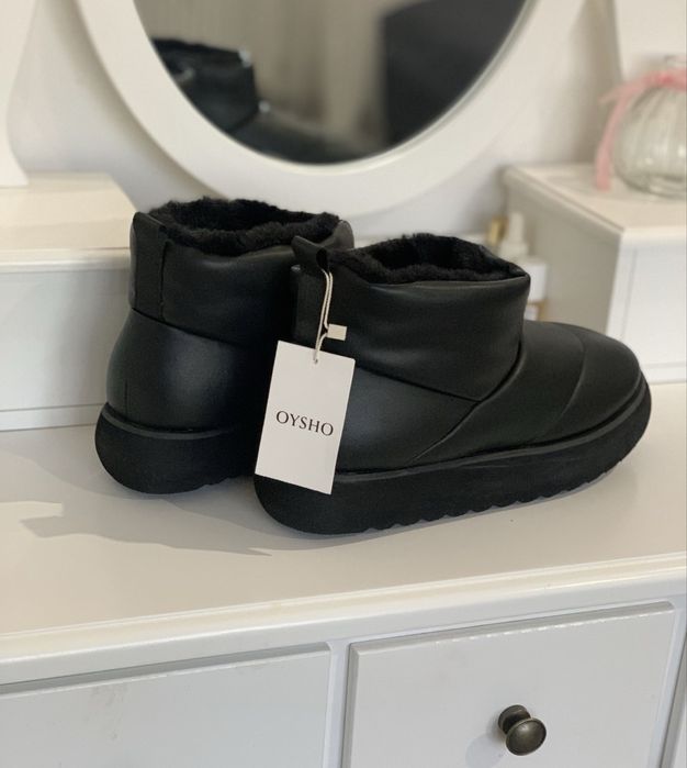 Жіночі шкіряні угги ugg дутики Oysho оригінал