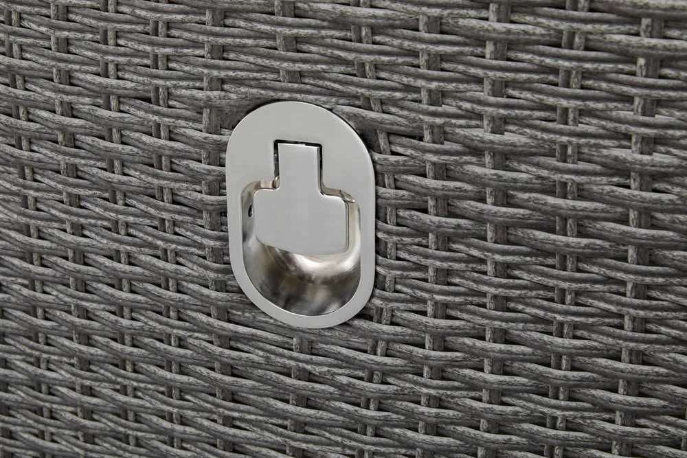 Zestaw mebli ogród/ taras BRISBANE stół+ 6 foteli z regulacją