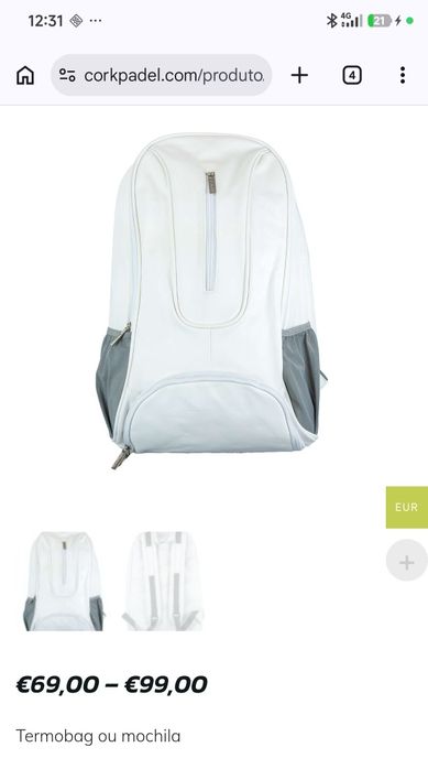 Mochila Cork praticamente nova