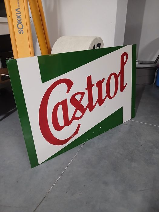 Chapa decoração óleo castrol reclame modelo antigo