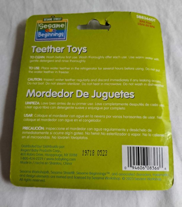 Brinquedo - Mordedor Dentes - Dos 0 aos 18m - Novo