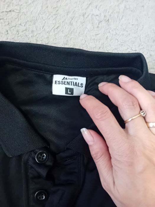 #essentials T-shirt polo I spodenki czarne