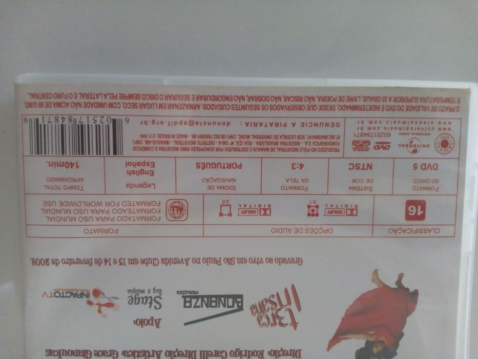 DVD - Terça Insana - Ventilador De Alegria - Semi Novo - PORTES GRÁTIS