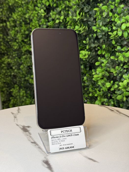 Apple iPhone 15 Pro 128Gb Cinza - Pague em 18x