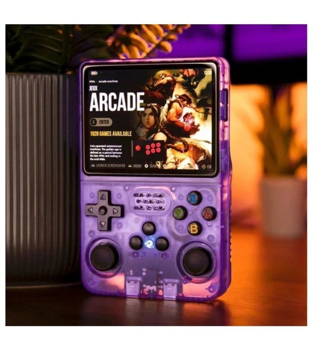 Портативна ігрова консоль Intex Data Frog R36S Retro Handheld Game Console 64Gb, Purple