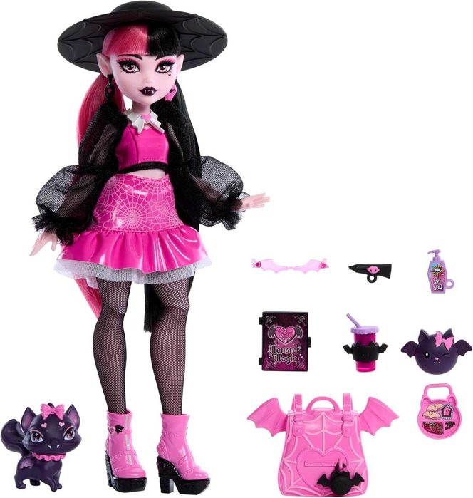 Лялька Монстер Хай Дракулора Monster High Draculaura Pet Bat-Cat