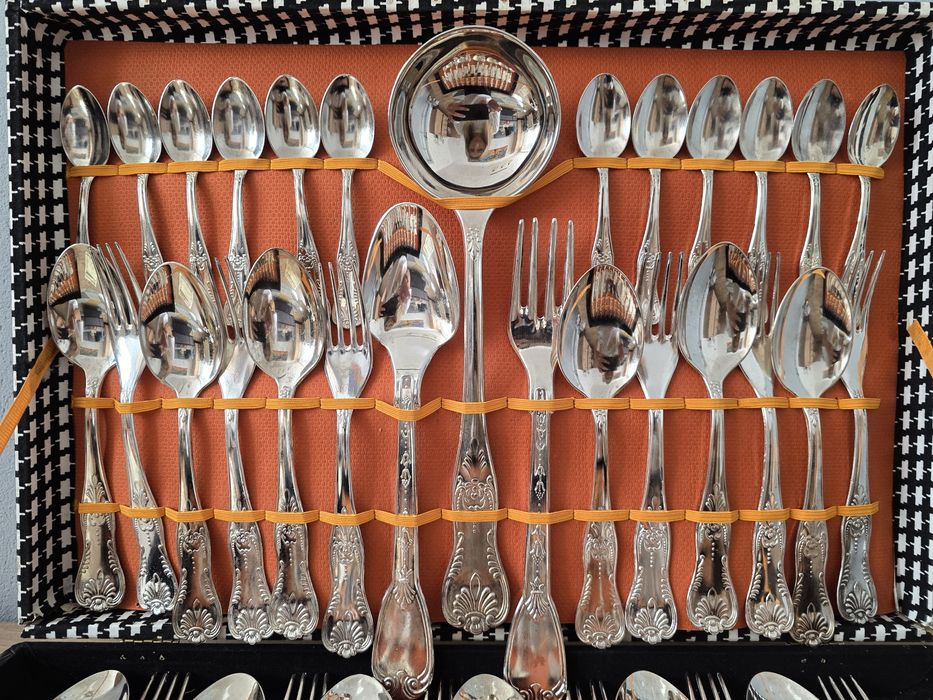 Komplet sztućców posrebrzanych VINTAGE – LBL Italy A800 EP ZING – 51 e