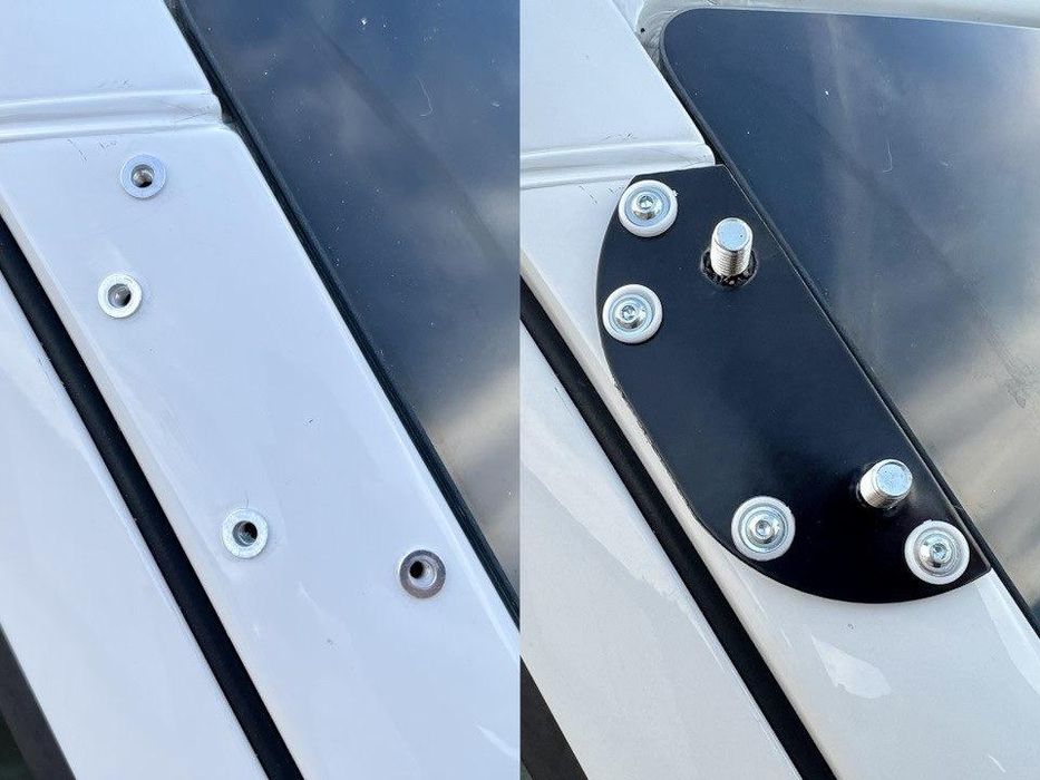 Козирок на лобове скло Mercedes Sprinter W907 (чорний глянець, 5мм)