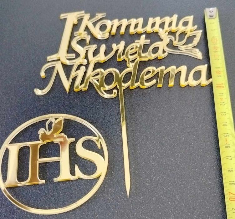 Topper na tort komunijny