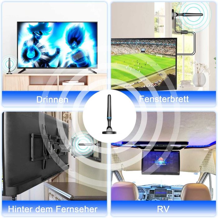Mocna Antena Pokojowa DVB-T2 – Jakość 4K Ultra HD