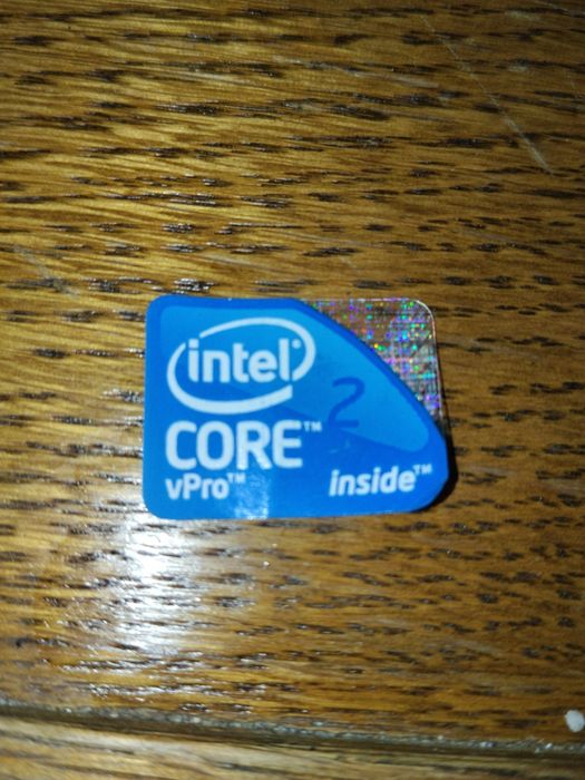 Naklejka oryginalna Intel core 2 v pro