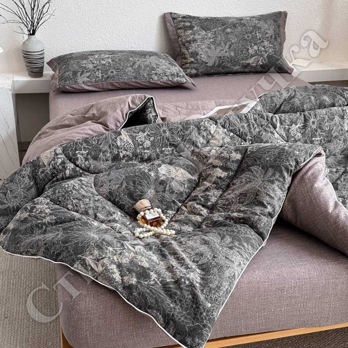 Муслін Постільна білизна з ковдрою, Євро розмір