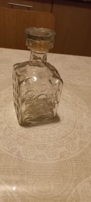 Garrafa em vidro antiga 15 cm