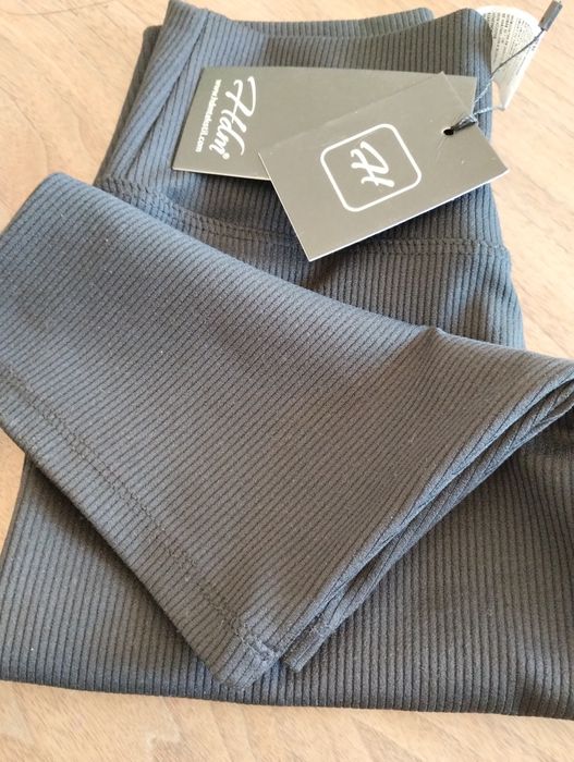 Legginsy w prążek/kolarki/getry