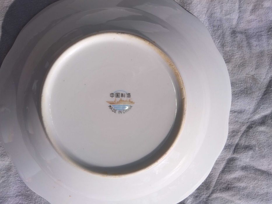 talerzyki głębokie dziecięce porcelanowe chińskie PRL