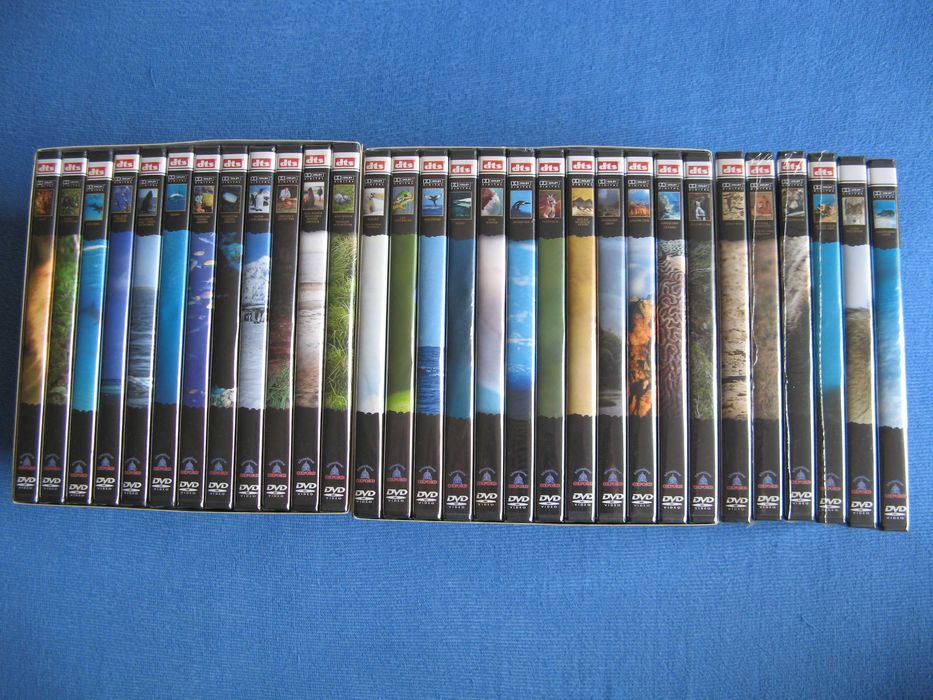 Filmy przyrodnicze komplet 30 DVD Cousteau Nigel Marven kina Imax/Nowe