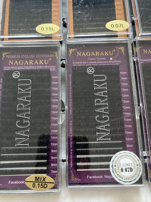 12 Caixas de Pestanas para Extensão – GlamLash + Nagaraku