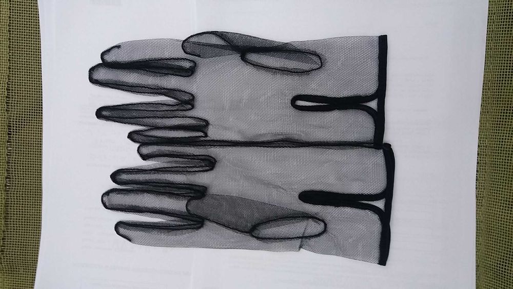 Rękawiczki Gothic tiulowe
