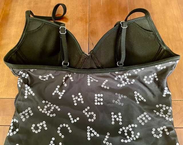 Fato de banho preto e branco Tam. M