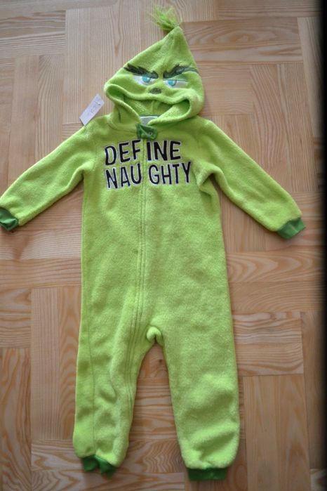 38^ The Grinch strój przebranie piżama 3 Lat_ 98 cm