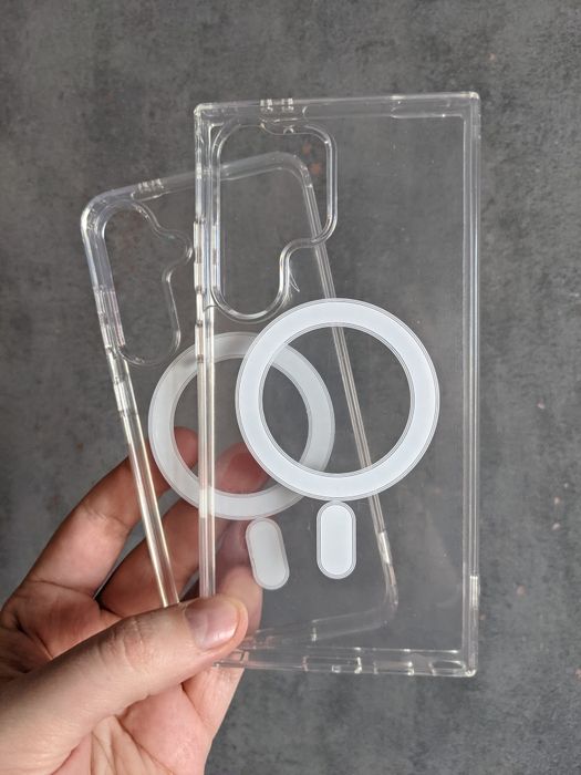 magsafe s22 s23 s24 чехол прозорий чохол для на samsung s25 ultra