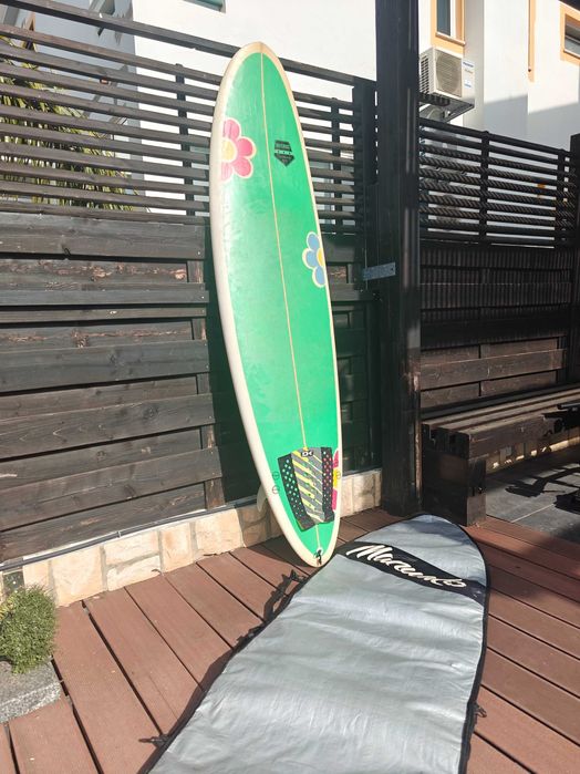 Prancha Surf Mid-Length 7’2’’ (44.9L) Brave Dudes + Saco