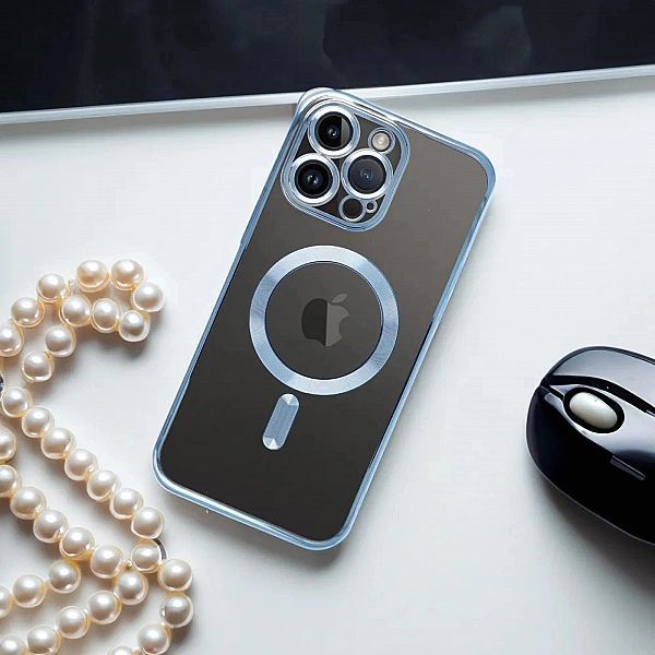 Etui Futerał Electro Mag Cover do iPhone 14 niebieski