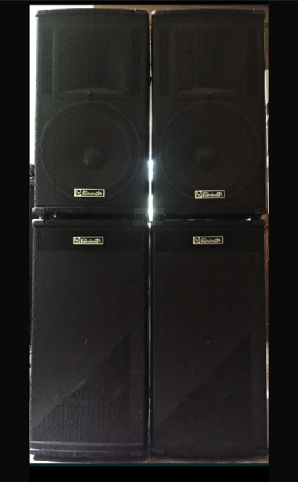 Sistema de Som Electro-Voice 4 Colunas (2 Tops + 2 Subs) – 1400W Pico